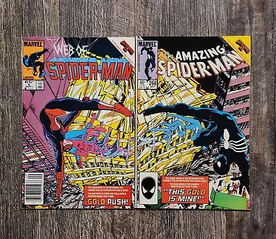 Buy Web Of SpiderMan #6 Amazing SpiderMan #268 Connecter Covers! Marvel 1985 🕷🕸🕷 • 16£