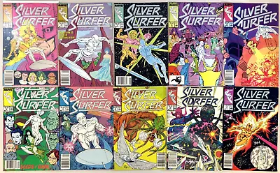 Buy Silver Surfer 1-100 NEAR COMPLETE RUN Marvel 1987 Lot Of 90 Key 44 HIGH GRADE NM • 279.21£