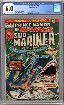 Buy Sub-Mariner #66 (1973) CGC 6.0 - Last Tales Of Atlantis - Kane/Romita Sr. • 71.96£