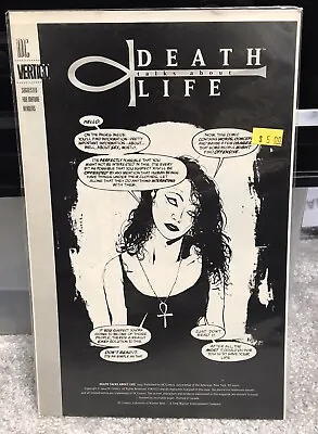 Buy DC Vertigo Comics Neil Gaiman Death Talks About Life Near Mint • 5£