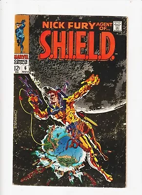 Buy NICK FURY, AGENT Of SHIELD #6  MARVEL COMIC  1968 Iconic Cover  By Jim Steranko! • 31.98£