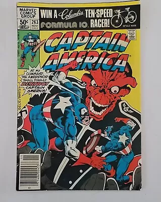 Buy 1981 Captain America #263 Comic Book Marvel Comics Red Skull Newsstand Edition • 1.98£