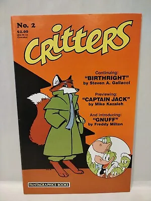 Buy Critters #2 (1986) Fantagraphics Comic 1st Captain Jack Appearance Mike Kazaleh • 11.95£
