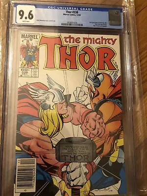 Buy CGC 9.6 Thor # 338 Marvel 1983 CGC 9.6 2nd Appearance Of Beta Ray Bill • 39.49£