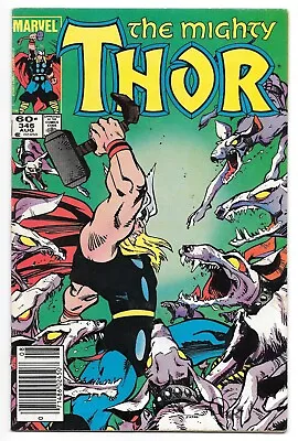 Buy **Thor #346** WALT SIMONSON!! LOVE & THUNDER! NEWSSTAND! Vs. MALEKITH!! • 4.80£