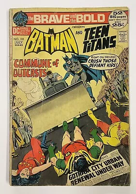 Buy Brave And The Bold #102. July 1972. Dc. G/vg. Batman! Teen Titans! Doom Patrol! • 10£