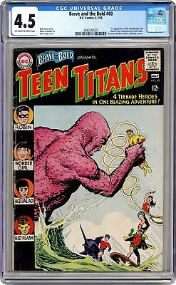 Buy Brave And The Bold #60 CGC 4.5 1965 3982548022 2nd App. Teen Titans • 247.85£