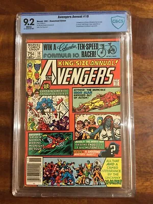 Buy Avengers Annual #10 Newsstand CBCS 9.2 White Pages 1st App. Rogue Marvel Key • 119.92£