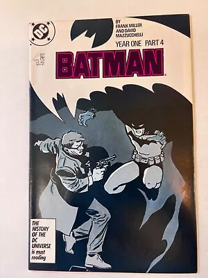 Buy BATMAN #407 DC Comics MAY 1987 Batman Year One, Ch. 4 FRANK MILLER VF 8.0 • 11.19£