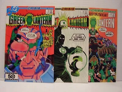 Buy Green Lantern #194,195,198 -  Crisis On Infinite Earths Crossovers - Nm/m Copies • 23.75£