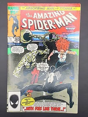Buy Amazing Spider-Man 283 Marvel 1986 Absorbing Man Titania Mongoose Mid-High Grade • 3.99£