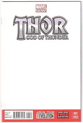 Buy Thor God Of Thunder #1 Blank Sketch Variant 9.6 9.8 Cgc It Marvel Comics Movie • 24.95£