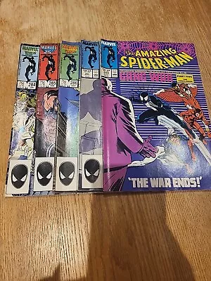 Buy Vintage Amazing Spider-man Issues 284, 285, 286, 287 & 288 1986 Gang War • 18.77£
