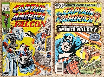 Buy Captain America #141 & #200- Jack Kirby Art 1976 Marvel Comics (VG+) • 11.83£