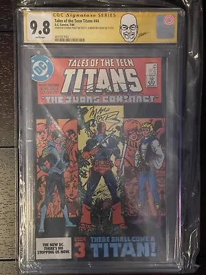Buy Tales Of The Teen Titans #44 CGC 9.8 Signed Perez & Wolfman 1st Nightwing • 2,008.76£