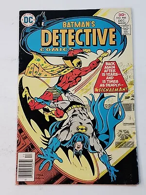 Buy Detective Comics 466 DC Comics Batman 1st App Signalman In Modern Age 1976 • 17.41£