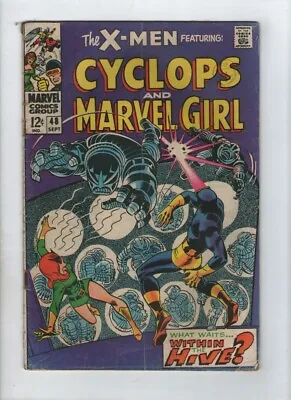 Buy MARVEL COMIC X-MEN # 48 SEPTEMBER 1968  12c USA  CYCLOPS AND MARVEL GIRL • 39.99£