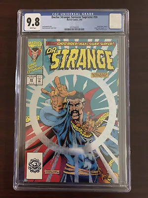 Buy CGC 9.8 Doctor Strange 50 Foil Cover Hulk Ghost Rider Silver Surfer White Pages • 59.47£
