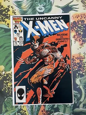 Buy Uncanny X-Men #212  Classic Wolverine Sabretooth Cover Marvel Comics 1986 • 13.33£