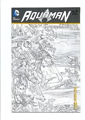 Buy AQUAMAN #9,  Wraparound Sketch Variant, Vol.7,  New 52,  DC Comics,  2012 • 12.10£