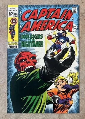 Buy Captain America 115 Higher Grade Red Skull Cosmic Cube Silver Marie Severin Cvr • 82.33£
