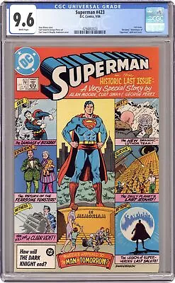 Buy Superman #423 CGC 9.6 1986 4294802023 • 55.34£