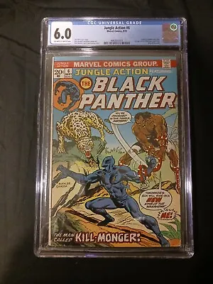 Buy Jungle Action #6 CGC 6.0 1st App Kilmonger 1st Black Panther Solo Story 1973 • 157.69£
