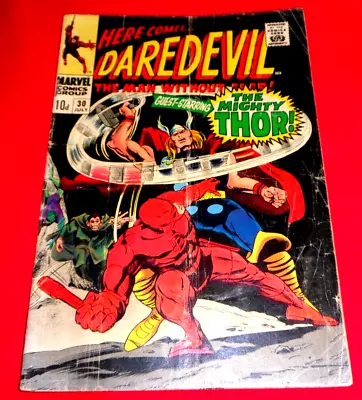 Buy Daredevil 30# Marvel Comics 1967 - The Mighty Thor Key . • 28.99£