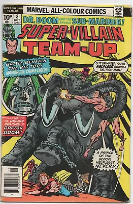 Buy Super-villain Team-up #8 Vg Marvel Dr Doom & Sub-mariner Oct 1976 Boarded • 4.99£