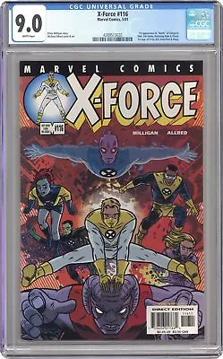 Buy X-Force #116B Allred No Code Variant CGC 9.0 2001 4389513020 • 47.44£