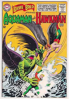 Buy Brave And The Bold #51 Fine-Very Fine 7.0 Aquaman Hawkman Howard Purcel Art 1963 • 78.81£