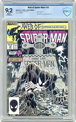 Buy Web Of Spider-Man #32D CBCS 9.2 1987 19-2794D0D-024 • 102.54£