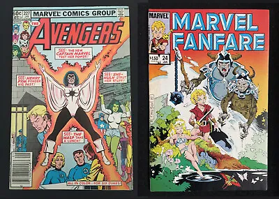 Buy Avengers #227 NEWSSTAND (1983) + Marvel Fanfare #24 (1986) 2 Monica Rambeau Keys • 7.92£