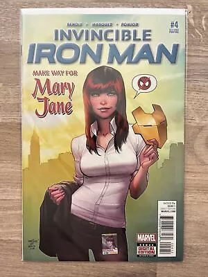 Buy Marvel Comics Invincible Iron Man #4 2nd Print Variant MJ Cover Scarce 2016 • 16.99£