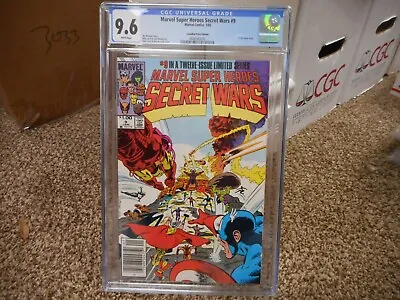 Buy Marvel Super Heroes Secret Wars 9 Cgc 9.6 CANADIAN Price Variant 1985 Dr Doom WP • 86.96£