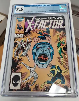 Buy Marvel Comics X-FACTOR #6 CGC 7.5  1ST APOCALYPSE! • 33.46£