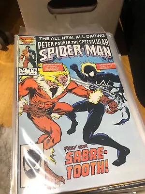 Buy Peter Parker The Spectacular Spider-man Marvel Comic Book Issue #116 1986 • 19.99£