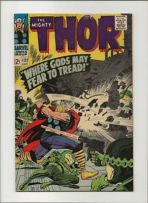 Buy Thor 132 VG/F 5.0 First Ego In Cameo Jack Kirby Silver Age Superhero Key 1966 • 43.54£