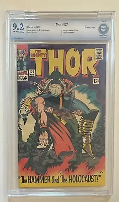 Buy Thor #127 CBCS (Not CGC) 9.2 Marvel 1966 1st Pluto! Avengers! High Grade! MOVIE • 562.44£