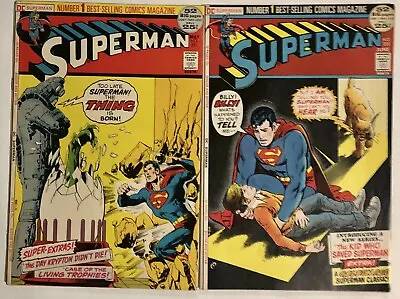 Buy Superman #251 & #253 VF+ 8.5 Bronze Age (1972) Lot Marvel Comics High Grade Set • 43.93£