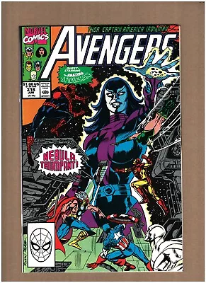 Buy Avengers #318 Marvel Comics 1990 Captain America Nebula & Spider-man VF/NM 9.0 • 2.35£