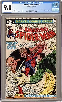 Buy Amazing Spider-Man #217D Direct Variant CGC 9.8 1981 0989947007 • 110.69£