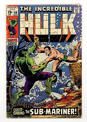 Buy Incredible Hulk #118 VG- 3.5 1969 • 26.08£