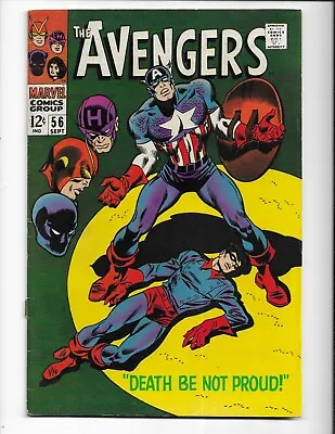 Buy Avengers 56 - Vg+ 4.5 - Black Panther - Captain America - Hawkeye (1968) • 20.16£