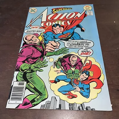 Buy Action Comics #465 Newsstand - Superman Vs Lex Luthor - 1976 - Very Fine • 6.32£