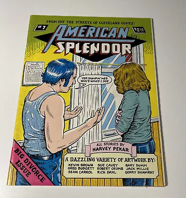 Buy VINTAGE HARVEY PEKAR! American Splendor #7: Big Divorce Issue, 1982 • 18.97£