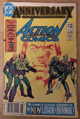 Buy Superman Action Comics #544: Bates & Swan; Brainiac; 1st App Luthor’s War-Suit • 21.22£