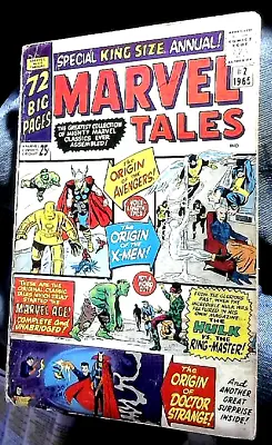 Buy MARVEL TALES Annual #2 (1965) Comic X-MEN 1/AVENGERS 1/STRANGE TALES 115/HULK 3 • 49.99£