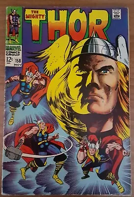 Buy THOR# 158 (Marvel 1968) VG+ (4.5) Kirby Art Origin Of Thor • 15£