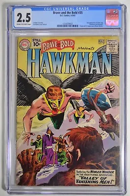 Buy Brave And The Bold #35 (CGC 2.5 Cr/OW Pages) 10 Cent 1961 2nd Silver Age Hawkman • 98.95£